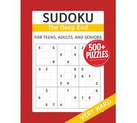 Sudoku Puzzle Book - The Deep End: Very Hard Level Sudoku Puzzle Book with Large Print Easy to Read Puzzles | 8.5x11 Inches | 500+ Puzzles ... Gift for Vacations, Holidays, and Free Times