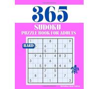 Sudoku Puzzle for Adults - Hard (365 Puzzles): 365 Hard Sudoku Puzzles - Large Print, Brain Training, and Daily Logic Challenges for Adults