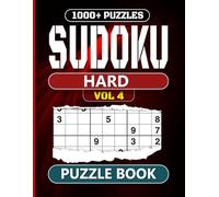 Sudoku Puzzles 1000+ Vol.4 for Adults: A Book With More Than 1000 Sudoku Puzzles Hard Level for Adults & Seniors