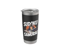 Sudoku Samurai - Puzzle drôle de sudoku Gobelet isotherme en acier inoxydable double paroi
