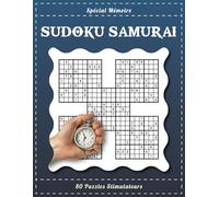 Sudoku Samurai Spécial Mémoire - 80 Puzzles Stimulateurs: Exercez Votre Concentration et Votre Analyse