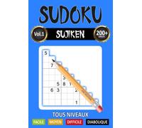 SUDOKU SUJIKEN - Tous niveaux - Solutions incluses: 200 grilles à compléter