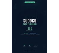 Sudoku Travel Edition - Easy to Medium: 400 Compact Puzzles for On-the-Go Brain Training | Portable 6x9 Pocket Size with Full Solutions: The Perfect ... 2 Puzzles Per Page | Beginner to Intermediate