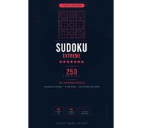 Sudoku Travel Edition - Extreme: 250 Compact Hardest Puzzles for Puzzle Masters | Portable 6x9 Pocket Size with Full Solutions: The Ultimate Brain ... Page | Extreme Level | Sudoku Travel Edition