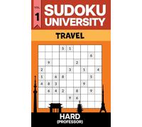 Sudoku University - Professor Vol. 1 (Travel Edition): Travel Size 5x8 Hard Sudoku Puzzle Book with 300+ Puzzles, Answer Key Included