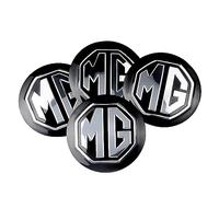 SUDORF 4 pièces Cache-moyeux Autocollants 56 mm diamètre pour MG ZS HS 4 MG4 Mulan EP MG5 MG6 GS 5 6 GT Accessoires de Voiture,A