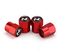 SUDORF 4 Pièces Métal Capuchon de Valve Pneu Voiture pour Hyundai N Line I20 I30 IX35 Tucson Elantra Kona Santafe Résistant à la Corrosion Voiture décoration Accessoires,E