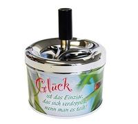 Sü-Verlag 98301 cendrier en Forme de Coccinelle avec de la poesie schleuderfunktion ø 9 x 10 cm