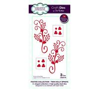 Sue Wilson Festive Collection Matrice de découpe en métal Motif houx 14 x 4 cm