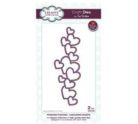 Sue Wilson Finishing Touches en Cascade Coeurs Die, en MÉTAL, Argent, 28 x 16 x 0.8 cm