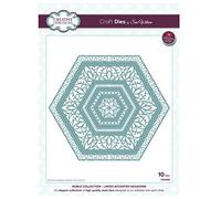 Sue Wilson Noble Collection Matrice de découpe hexagonale en métal, Argent, 34 x 24 x 0,8 cm