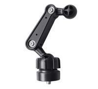 SueaLe Adaptateur à vis multifonctionnel de 1/4" vers connecteur à rotule de 17 mm pour supports de smartphone et de tablette - Angle réglable