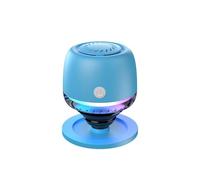 SueaLe Haut-parleur portable compatible Bluetooth avec lumière LED couleur pour sport en plein air Support de téléphone avec lumière LED Compatible Bluetooth