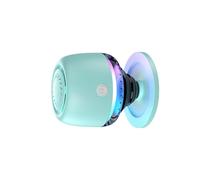 SueaLe Haut-parleur portable compatible Bluetooth avec lumière LED couleur pour sport en plein air Support de téléphone avec lumière LED Compatible Bluetooth