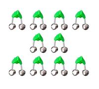 SueaLe Lot de 10 cloches d'alerte pour canne à pêche - Double alarme - Indicateurs de touche - Cloches durables