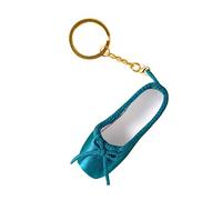 SueaLe Porte-clés inspiré des ballets avec pendentif en forme de chaussure de ballet, en alliage, pour les amateurs de danse, porte-clés fait à la main en forme de chaussure de ballet