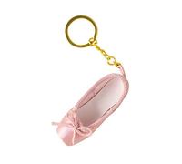 SueaLe Porte-clés inspiré des ballets avec pendentif en forme de chaussure de ballet, en alliage, pour les amateurs de danse, porte-clés fait à la main en forme de chaussure de ballet