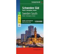 Carte routière n° 1 - Suède Sud (Malmö, Helsingborg, Kalmar) | Freytag & Berndt