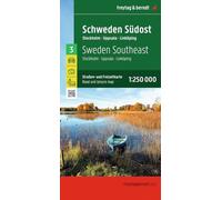 Carte routière n° 3 - Suède Sud-Est (Stockholm, Uppsala, Norrköping), | Freytag & Berndt