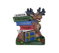 Suède 3D Landmark Magnet Réfrigérateur Touriste Souvenirs Résine Magnétique Autocollants Aimant De Réfrigérateur Maison & Cuisine Décoration de La Chine