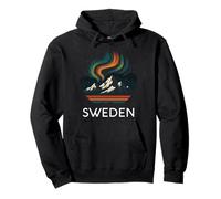 Suède Aurore Boréale Aurore Boréale Rétro Arctic Sky Love Sweat à Capuche