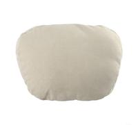 Suede Car Headrest Pillow 29x19cm Soft Neck Support(Beige) | Soft suede fabric, 29x19cm size, reduces neck strain, vehicle fit, all-season comfort