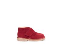 Suède desert boots bottines chukka à scratch pour enfants bordeaux 18