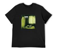 Suede Dog Man Star Band T-Shirt Album CD Artwork Image Cover &Amp; Logo Indie Tee Print B Black XL