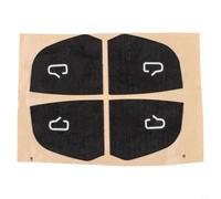 Suede Door Switch Trim for pour tesla Model 3 Y 4pcs Suede Door(Black)