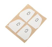 Suede Door Switch Trim for pour tesla Model 3 Y 4pcs Suede Door(White)