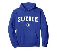 Suède Sweat à Capuche, Unisexe pour Adultes, Bleu Royal, M