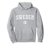 Suède Sweat à Capuche, Unisexe pour Adultes, Gris Chiné, M