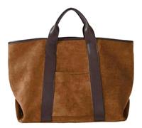 Suede Tote Bag for Women, Large Capacity Suede Tote Bag,Vintage Top Handle Fashion Handbags,Women Soft Commuting Faux Leather Casual Handle Bags (Brown)