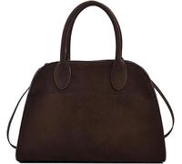 Suede Tote Bag, Women Suede Purse Tote Bag Vintage Top Handle Bag Fashion Retro Shoulder Satchel Bag (01)