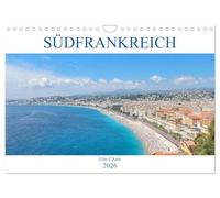Südfrankreich - Côte d'Azur (Wandkalender 2026 DIN A4 quer), CALVENDO Monatskalender: Der Kalender nimmt Sie mit in das mediterrane Südfrankreich, die Côte d'Azur.