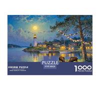 Suédois Archipel de Stockholm Midsummer Puzzle en Bois Imperméable DIY Puzzles De 1000 Pièces pour Adultes Impossible Jeux Éducatifs