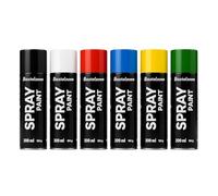 Lot de 6 bombes de peinture en aérosol de 200 ml de peinture graffiti à séchage rapide bombe aérosol pour décoration et bricolage sur bois, métal, papier, verre, pierre, plâtre, céramique