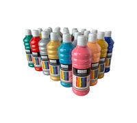 SÜDOR Lot de Peintures Acryliques 24 × 500 ml - Couleurs Hautement Pigmentées et Opaques - Pour Adolescents & Adultes dès 14 Ans - Idéal Toile, Bois, Pierre & Pouring
