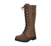 SUEDWIND FOOTWEAR Bottes d'hiver « Galway » | Bottes en cuir | Dessus en cuir robuste | Doublure | Imperméable | Bottes d'extérieur | Bottes d'extérieur | Bottes d'écurie | Équitation, Marron ciré, 42