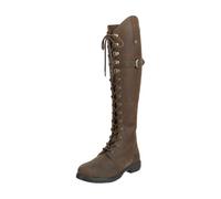 Suedwind Longford All Year Waterproof Bottes d'équitation en cuir pour femme - Lacets polo, fermeture éclair YKK et semelle intérieure Ortholite - Noir ou marron - Pointure 36-43, marron, 40 EU