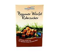 Südzucker Lot de 10 cubes de sucre de canne à sucre marron issu du commerce équitable 10 x 500 g