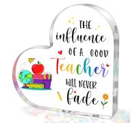 SUEHHYY Cadeau de remerciement pour enseignant pour homme et femme - En acrylique - Cadeau d'anniversaire, de Noël, de retraite, de remerciement pour enseignant