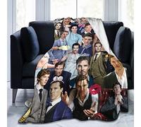 Suehome Benedict Cumberbatch Couverture polaire en laine douce et confortable pour canapé, bureau, voiture, camping, yoga, voyage, décoration d'intérieur, cadeau
