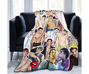 Suehome Jacob Elordi Couverture polaire en laine douce et confortable pour canapé, bureau, voiture, camping, yoga, voyage, décoration de la maison, couverture de plage, cadeau
