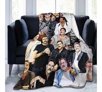 Suehome Jeffrey Dean Morgan Couverture polaire en laine douce et confortable pour canapé, bureau, voiture, camping, yoga, voyage, décoration d'intérieur, cadeau