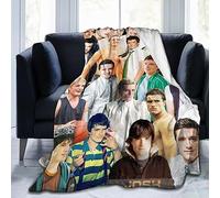 Suehome Josh Hutcherson Couverture polaire en laine douce et confortable pour canapé, bureau, voiture, camping, yoga, voyage, décoration d'intérieur, cadeau