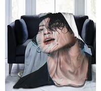 Suehome Jungkook Jeon Jung Kook - Couverture chaude douce et confortable - Couverture de plage, de pique-nique - Couverture en polaire pour canapé, bureau, lit, voiture, camping, canapé (127 x 101,6