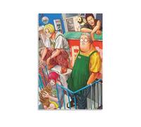 SUELEY Sakamoto Days Poster 2 impressions sur toile pour décoration d'intérieur 20 x 30 cm