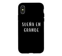 sueña en Grande Phrase inspirante espagnole Motivation Coque pour iPhone X/XS