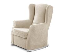 suenoszzz- Fauteuil balancelle orejero Fauteuil d'allaitement. Moderne Medida: 102 x 76 x 74. Beige vanille